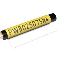 PWB42037 - Самоламінуючі наліпки типу PWB з поліестеру (25х25)х75 мм жовтого кольору (60 шт/блокнот)