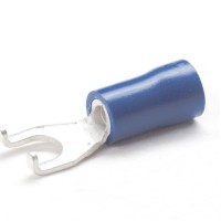 PEM-BFS53 - FORK TERMINAL WITH PROTECTION. INSULATED 1.5 - 2.5 mm2 / 5 mm BLUE (100 pcs.)