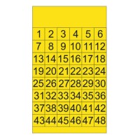 PLB42617 - PLB ACRYLIC KIT: 14x14 mm YELLOW 480 pcs./KIT: 1-48