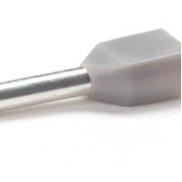PEM-TCEF7510F - TUBELLE INSULATED END 2 x 0.75mm2 x 10mm GRAY (100 pcs.)