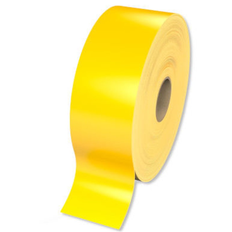 PLTC050000D4VP - PLTC VINYL LABEL WITH PERMANENT ADHESIVE 50 mm CONTINUOUS YELLOW (30 m)