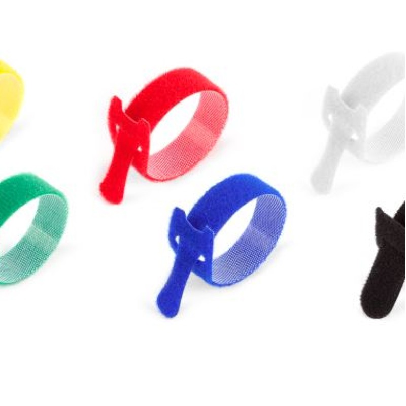 PKB-150130TX-MIX - Хомут - липучка розміром 150 х 13 мм, кольору - MIX  (50 шт/пак)