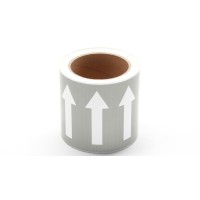 PLPM100000B8SG.NFGAS - PLPM DIRECTIONAL POLYESTER LABEL 100 mm CONTINUOUS GRAY: NON-FUEL GAS (25 m)