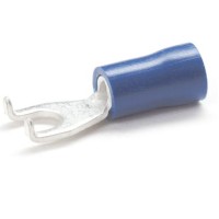 PEM-BFS43 - FORK TERMINAL WITH PROTECTION. INSULATED 1.5 - 2.5 mm2 / 4 mm BLUE (100 pcs.)