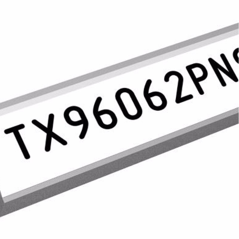 TX-96062PN9 - Маркування для клем 6,2 мм білого кольору (100 шт/пак)