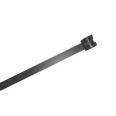 PKB-10025MB-0 - Хомут пластиковий з металевим замком розміром 100 х 2,5 мм чорного кольору (100 шт/пак)