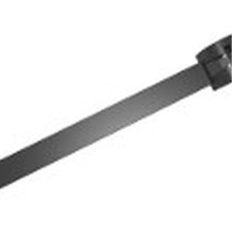 PKB-14035MB-0 - BAND WITH METAL LOCK 140 x 3.5 mm BLACK (100 pcs.)