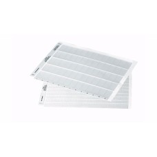 PLL015004B4SM - Наліпки типу PLL поліестерові матові розміром 15х4.63 мм жовтого кольору на формате А4 (627 шт/арк), 100 арк