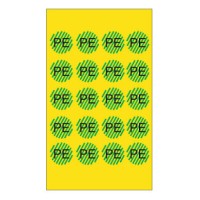PLB42437 - PLB VINYL NOTEBOOK: DIAM. 16 mm YELLOW-GREEN 200 pcs./SERIES: PE