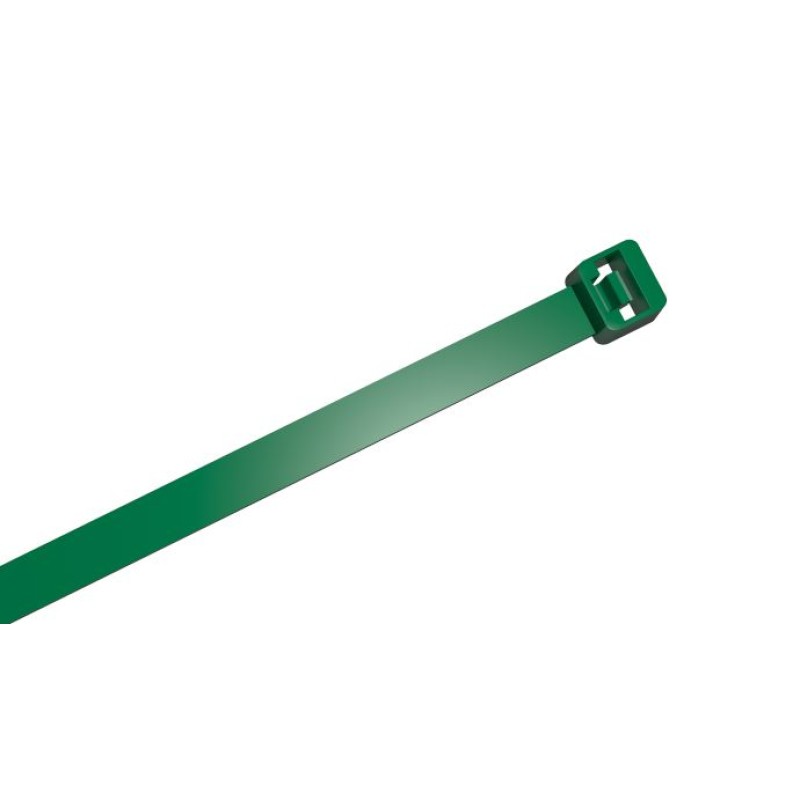 PKB-10025-5 - CLAMPING BAND 100 x 2.5 mm GREEN (100 pcs.)