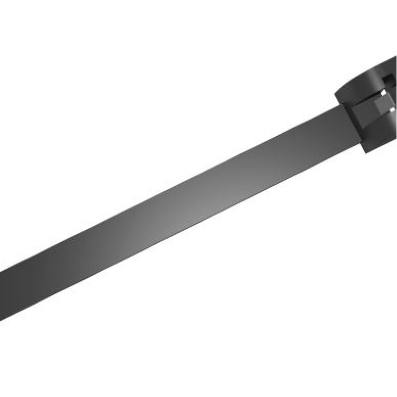 PKB-30045MB-0 - METAL LOCKING BAND 290 x 4.5 mm BLACK (100 pcs.)