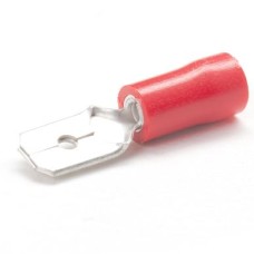 PEM-RM63/VR - Insulated pin 0.5 - 1.5 mm2 / 6.3 x 0.8 mm RED (100 pcs.)