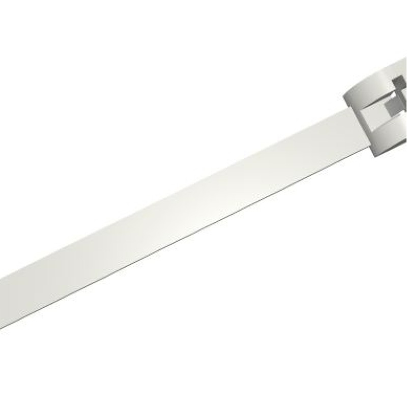 PKB-20035MB-9 - METAL LOCKING BAND 200 x 3.5 mm WHITE (100 pcs.)