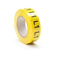 PLP019000V40.L1 - PLP LABEL VINYL LAM. 19 mm x 20 mb YELLOW/ BLACK: L1 (6 rolls)