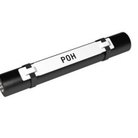 POH12082AA9 - Тримач типу POH (L=82 мм) для профіля тиру РО-68 та маркувальних бірок типу РК (12 шт.), білого кольору (100 шт/пак)