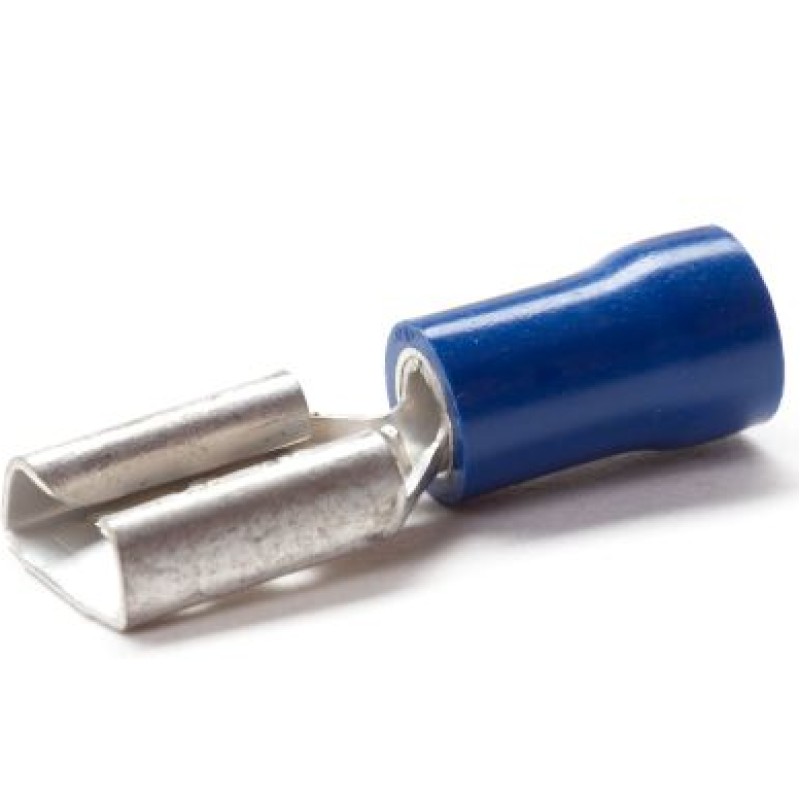 PEM-BF80/08/VR - INSULATED SOCKET 1.5 - 2.5 mm2 / 8.0 x 0.8 mm BLUE (100 pcs.)