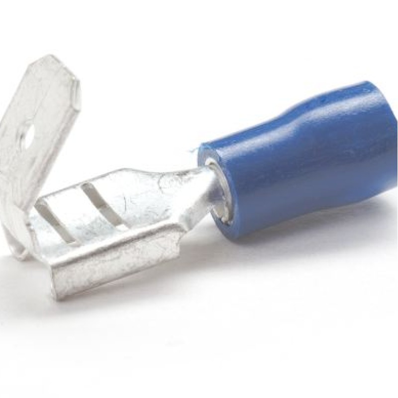 PEM-BPB63/VR - INSULATED SOCKET WITH DEFROST 1.5 - 2.5 mm2 / 6.3 x 0.8 mm BLUE (100 pcs.)