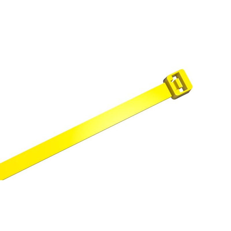 PKB-20025-4 - CLAMPING CLAMP 200 x 2.5 mm YELLOW (100 pcs.)