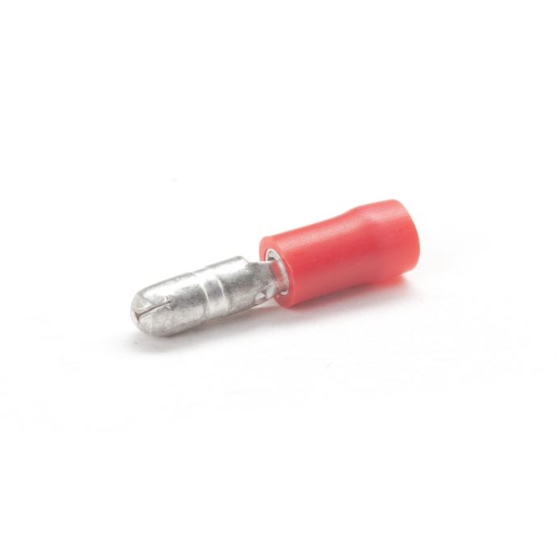 PEM-RMB40/VR - Male Insulated Ball End Cap 0.5 - 1.5 mm2 / 4 mm RED (100 pcs.)