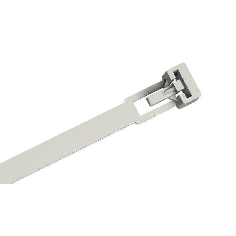 PKBR-30076-9 - OPENING CLAMPS 300 x 7.6 mm WHITE (100 pcs.)