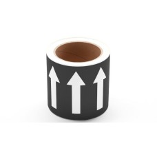 PLPM100000B0SG.OTLQ - Наліпки поліестерові безперервні типу PLPM розміром 100мм в катушках по 25 м чорного кольору (ІНША РИДИНА)