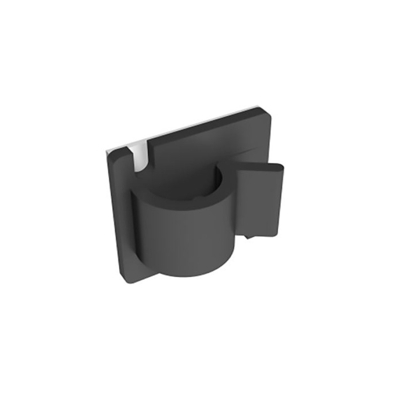 PKB-R251-0 - Self-adhesive cable holder 25 x 25 mm for 8-13 mm cables BLACK (100 pcs.)