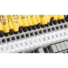 TX-61051PN9 - Маркування для клемм 6,1х5,1 мм білого кольору (100 шт/пак)