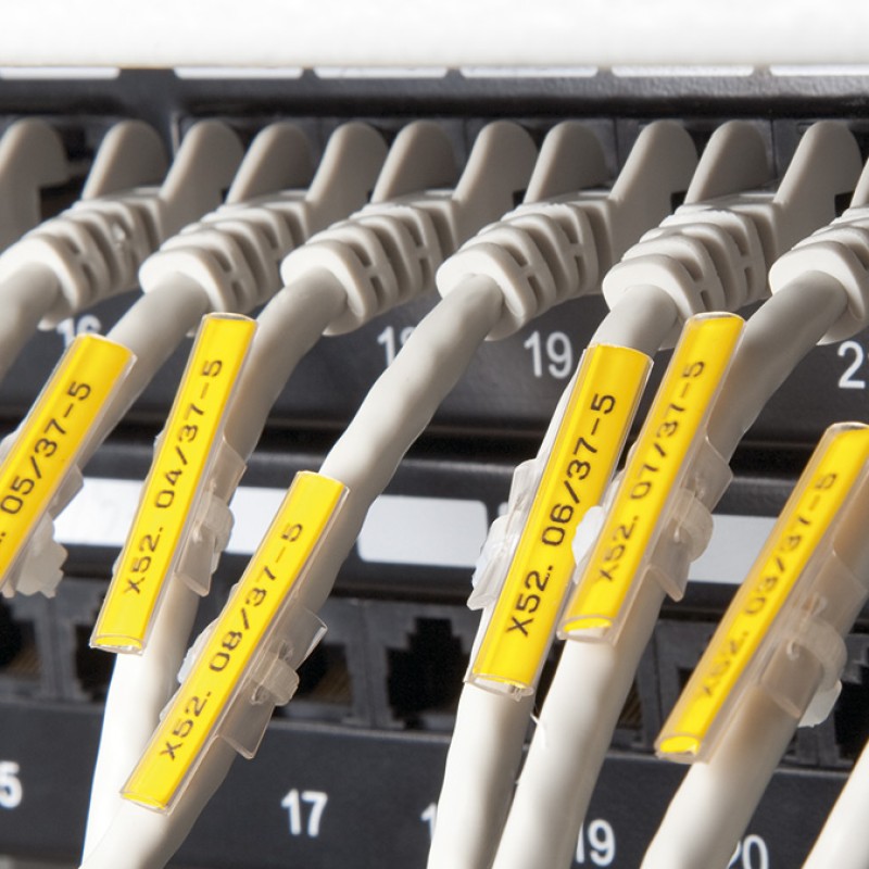 PP+09000SN4 - Профіль-вкладиш 9,0 мм для маркерів типу РМ та РТМ, жовтого кольору (17 м.)