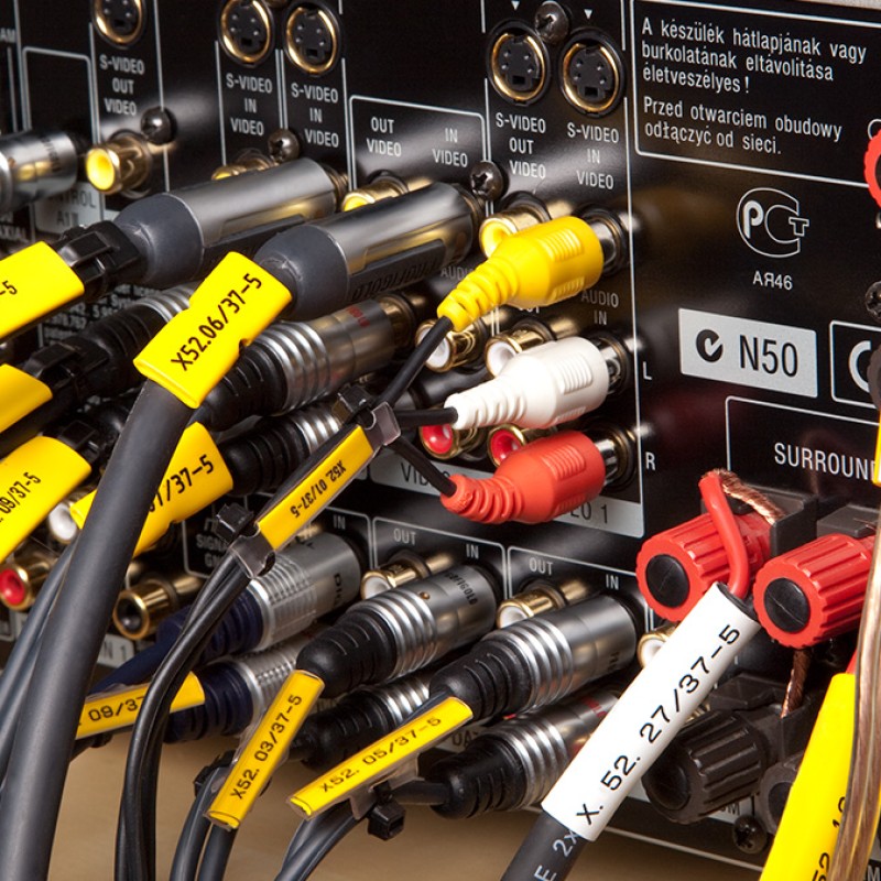 PP+09000SN4 - Профіль-вкладиш 9,0 мм для маркерів типу РМ та РТМ, жовтого кольору (17 м.)