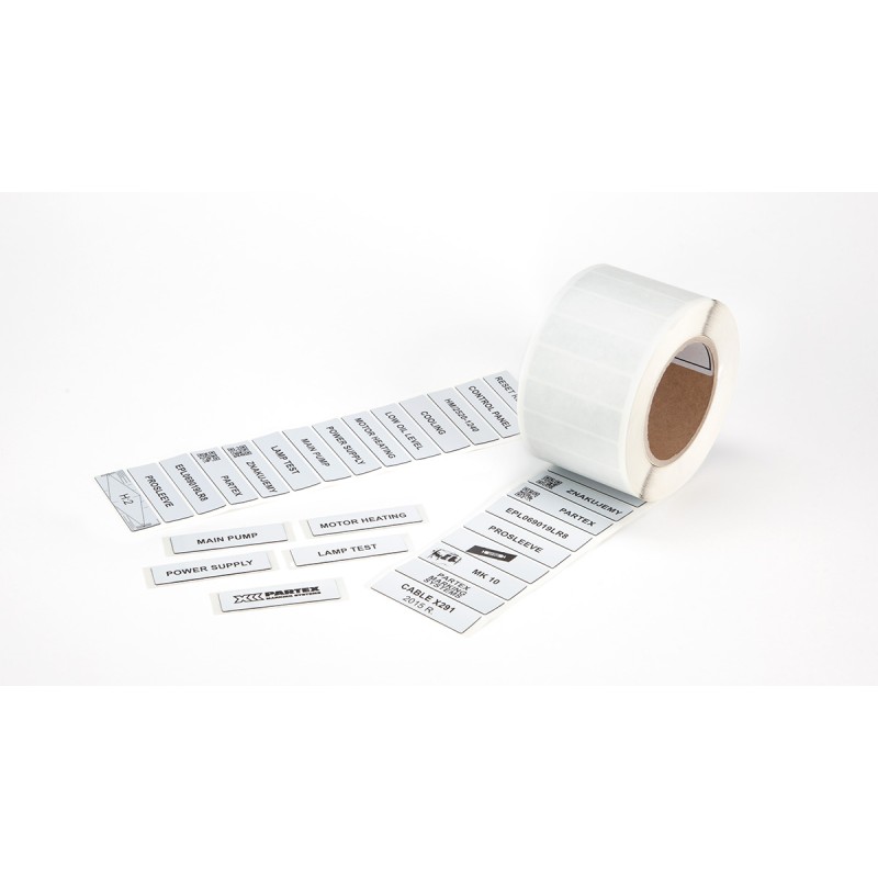 EPL027018LR8 - PROSLEEVE EPL label 27 x 18 mm SILVER (1500 pcs.)