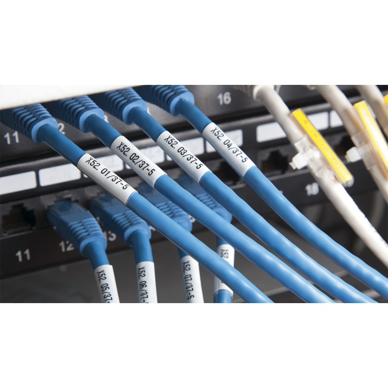 PLL015006D4SM - PLL LABEL POLYESTER MAT. 15x6 mm YELLOW 484 Pcs./sheet (10x10 sheets)