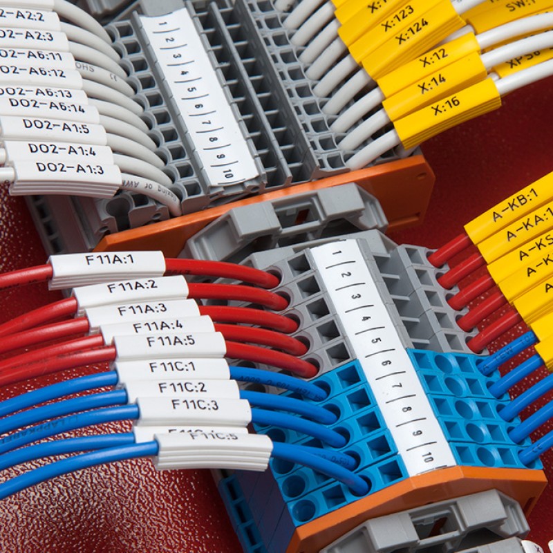 PA-02021AN4 - Маркувальна бірка типу РА-02 (0,2 - 1,5 мм2), жовтого кольору, L=21 мм (100 шт/пак)