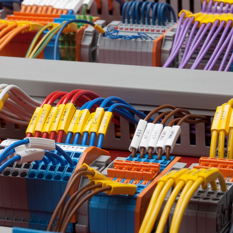 PA-02021AN4 - Маркувальна бірка типу РА-02 (0,2 - 1,5 мм2), жовтого кольору, L=21 мм (100 шт/пак)