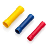 PEM-YBC68 - Ізольовані наконечники повністю типу "з'єднувальні" розміром L=6,8 мм для проводу 4,0 - 6,0 мм2, жовтого кольору (100 шт/пак)
