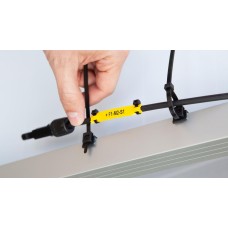 PKB-20048ECV-0 - Хомут пластиковий розміром 200 х 4,8 мм з самофіксуючій затискачом 1-3 мм  чорного кольору (100 шт/пак)