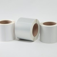 PLT047028DSEC - Наліпки типу PLT (пломба) поліестерові матові розміром 47х28 мм сріблястого кольору (1 500 шт/котушка)