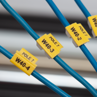 PCT30018CN4 - Маркувальна бірка відкритого типу РCT3 (3,0 - 4,0 мм2), жовтого кольору, L=18 мм (900 шт/пак)