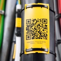 PPQ+19060DN4 - Маркувальна бірка типу PPQ для кабелю під хомути розміром 60х19 мм жовтого кольору (330 шт/бухта)