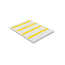 PWL1508055D4SM - PWL SAMOLAMINING LABEL 15x55 mm (15x8 mm) YELLOW 65 Pcs./Sheet (10x10 sheets).