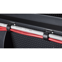 PKB-R191-9 - Self-adhesive cable holder 19 x 19 mm for 4-5 mm cables WHITE (100 pcs.)