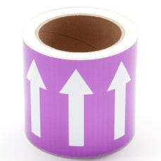 PLPM100000B0SG.OTLQ - PLPM DIRECTIONAL POLYESTER LABEL 100 mm CONTINUOUS BLACK: OTHER CIRCLE (25 m)