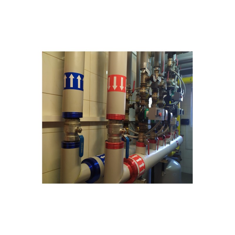 PLPM100000B4SG.ARROW - PLPM DIRECTIONAL POLYSTER LABEL 100 mm CONTINUOUS YELLOW: SHOOTER (25 m)