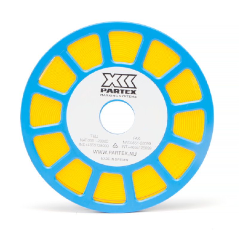 PP+09000SN4 - Профіль-вкладиш 9,0 мм для маркерів типу РМ та РТМ, жовтого кольору (17 м.)