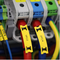 PPQ+19060DN4 - Маркувальна бірка типу PPQ для кабелю під хомути розміром 60х19 мм жовтого кольору (330 шт/бухта)