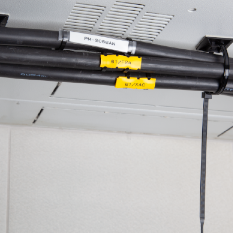 PKB-30048OH-0 - UV-RESISTANT CLAMPS 300 x 4.8 mm WITH OPEN HEAD BLACK (100 pcs.)