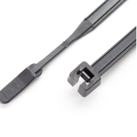 PKB-30048OH-0 - UV-RESISTANT CLAMPS 300 x 4.8 mm WITH OPEN HEAD BLACK (100 pcs.)