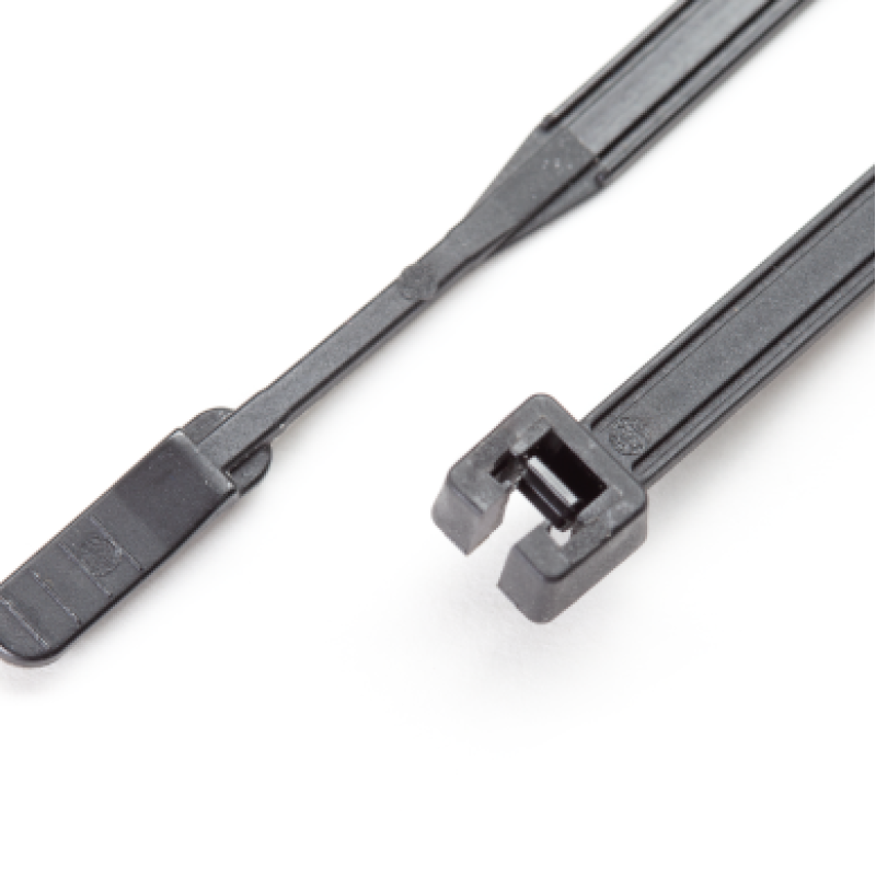 PKB-30048OH-0 - UV-RESISTANT CLAMPS 300 x 4.8 mm WITH OPEN HEAD BLACK (100 pcs.)