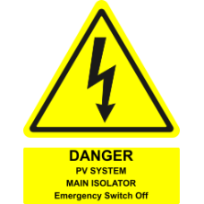 PLT5018050B4SG - Наліпки типу PLT поліестерові з трикутником 50х50х50 мм та прямокутником 50х18 мм жовтого кольору (500 шт/катушка)