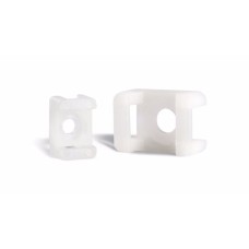 PKB-SM2-0 - Кріплення розміром 15х10 мм під гвинт для хомутів чорного кольору (100 шт/пак)