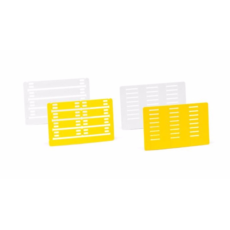 PFC04218KA9 - 18 MM LABEL CARDS FOR WIRES WHITE (25x21 pcs.)